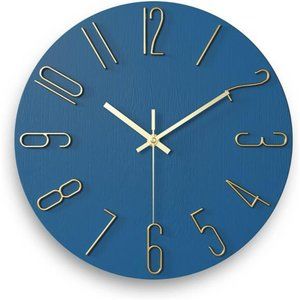 12 Inch Wall Clock Silent Non Ticking,Preciser Modern Style Decor Clock for Home